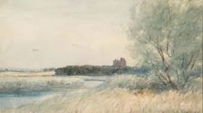 Spynie Castle, 1900-1924. Creator: George Russell Gowans