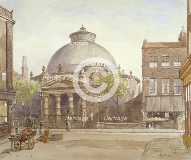 Spa Fields Chapel, Exmouth Street, Finsbury, London, 1886. Artist: John Crowther