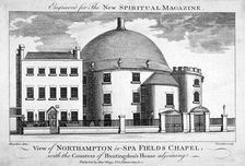 Spa Fields Chapel, Finsbury, London, c1780. Artist: Thomas Thornton