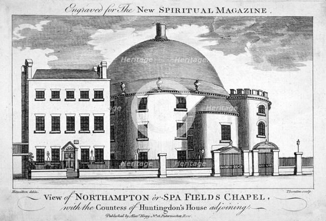 Spa Fields Chapel, Finsbury, London, c1780.                     Artist: Thomas Thornton