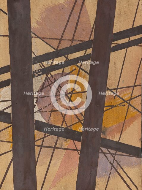 Space Force Composition, 1921-1922. Creator: Popova, Lyubov Sergeyevna (1889-1924).