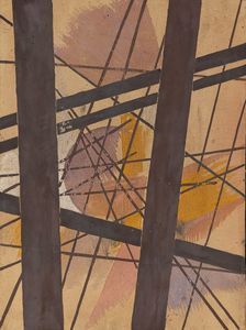 Space Force Composition, 1921-1922. Creator: Popova, Lyubov Sergeyevna (1889-1924)