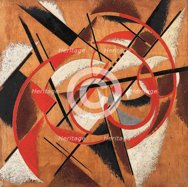 Space Force Construction, 1920-1921. Artist: Popova, Lyubov Sergeyevna (1889-1924)