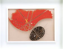 Space Modulator, Red over Black, 1946. Creator: Laszlo Moholy-Nagy