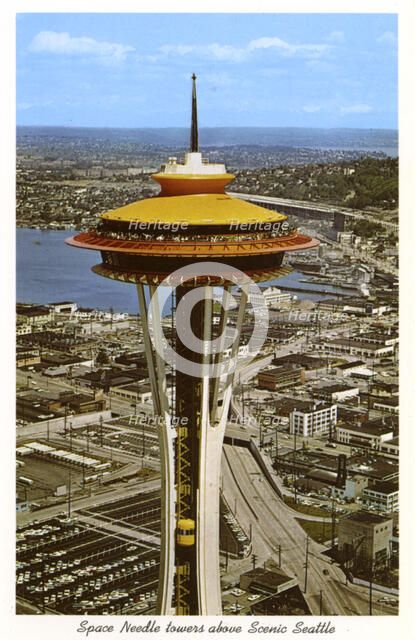 Space Needle, Seattle, Washington, USA, 1963. Artist: Unknown