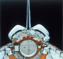 Space Shuttle Astronaut on EVA, 1980s Creator: Unknown