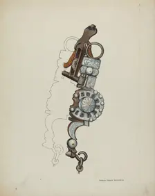Spade Bit, c. 1936. Creator: Eva Fox