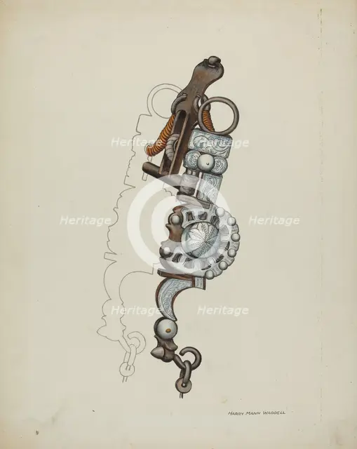 Spade Bit, c. 1936. Creator: Eva Fox.