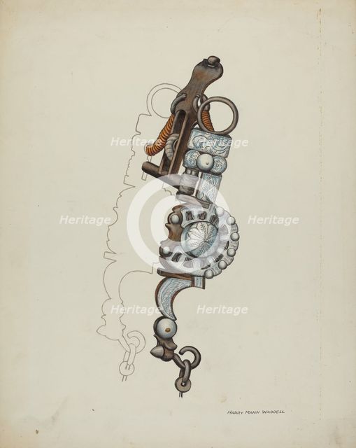 Spade Bit, c. 1936. Creator: Eva Fox.
