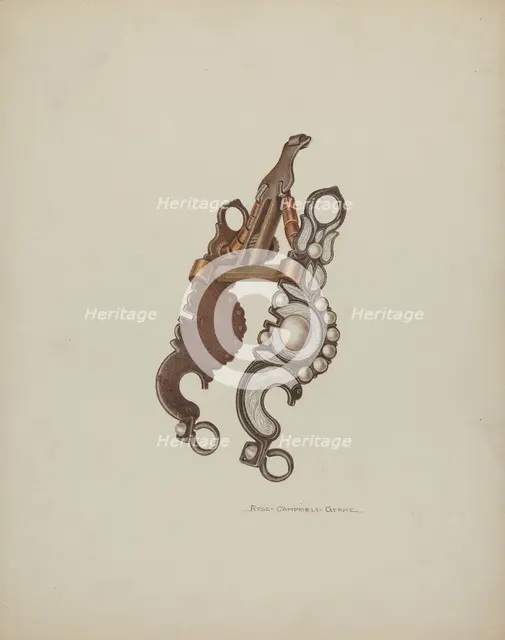 Spade Bit, c. 1939. Creator: Rose Campbell-Gerke.