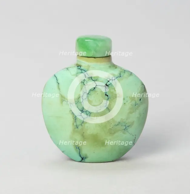 Spade-Shaped Snuff Bottle, Qing dynasty (1644-1911), 1800-1900. Creator: Unknown.