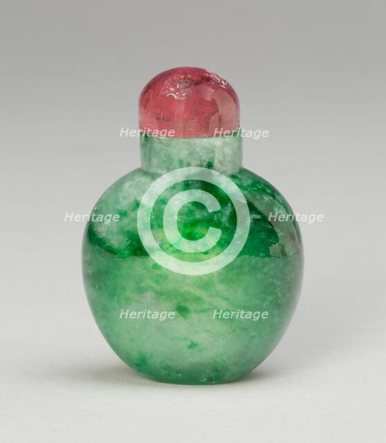 Spade-Shaped Snuff Bottle, Qing dynasty (1644-1911), 1800-1900. Creator: Unknown.
