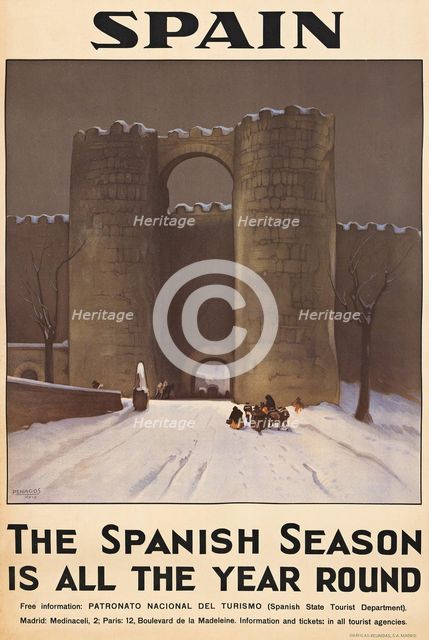 Spain: The Spanish Season is All the Year Round, 1929. Creator: Penagos Zalabardo, Rafael de (1889-1954).