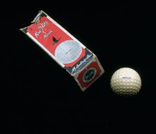 Spalding Kro-Flite golf ball and box, c1910. Creator: Unknown