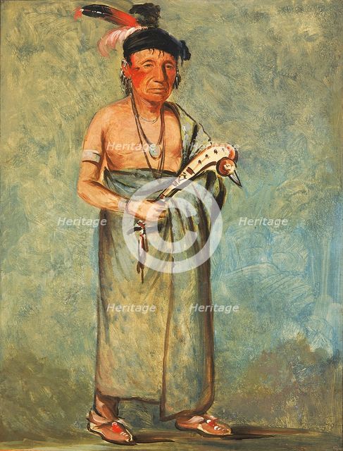 Span-e-o-née-kaw, The Spaniard, 1828. Creator: George Catlin.