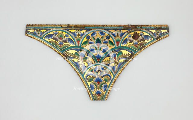 Spandrel for a Reliquary Shrine, Cologne, 1170/1180. Creator: Unknown.