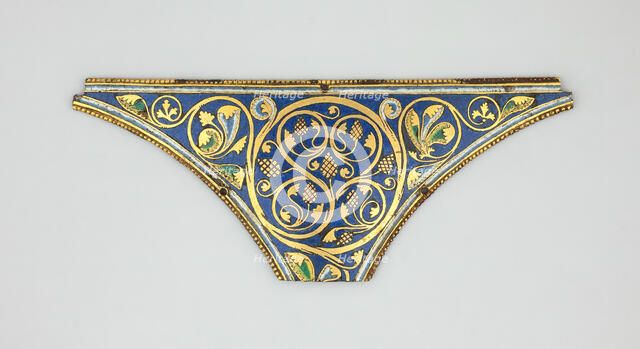 Spandrel for a Reliquary Shrine, Cologne, 1170/1180. Creator: Unknown.