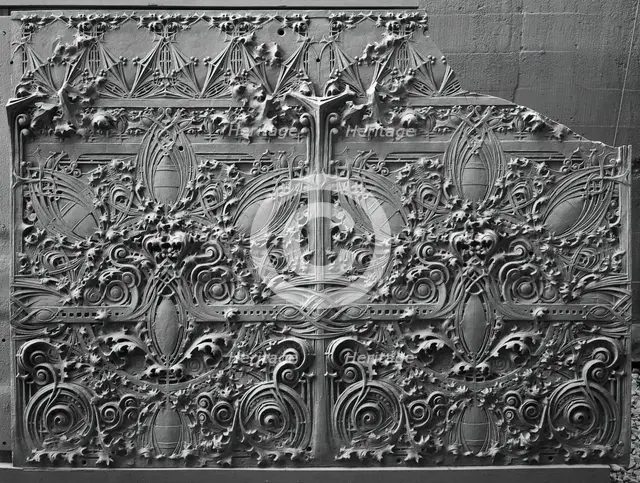 Spandrel Panel from the Gage Building, Chicago, Illinois, 1898-1899. Creator: Louis Sullivan.