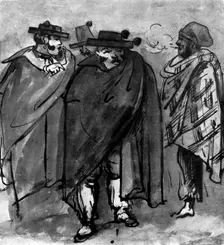 Spaniards (1930). Artist: Constantin Guys