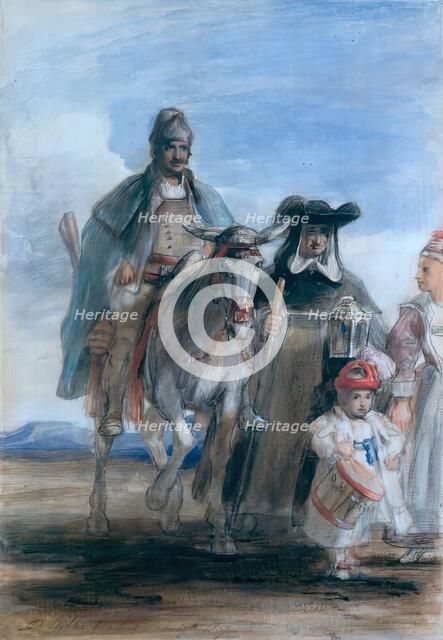 Spanish Travellers, 1827. Creator: David Wilkie.