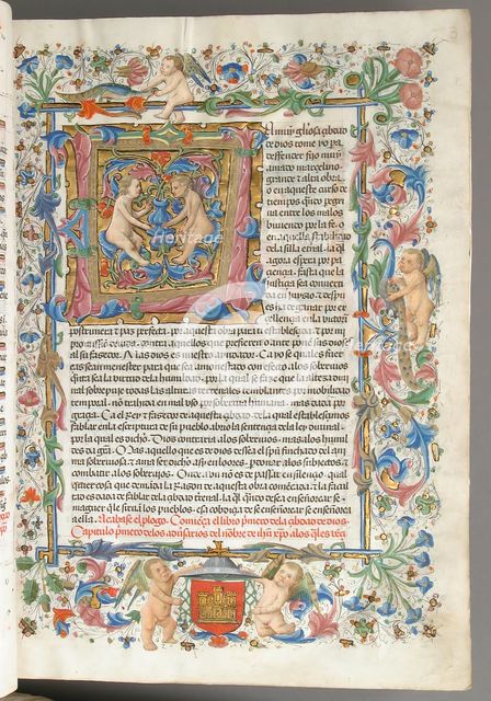 Spanish Translation of Saint Augustine's "City of God", 1446-82. Creator: Cano de Aranda.
