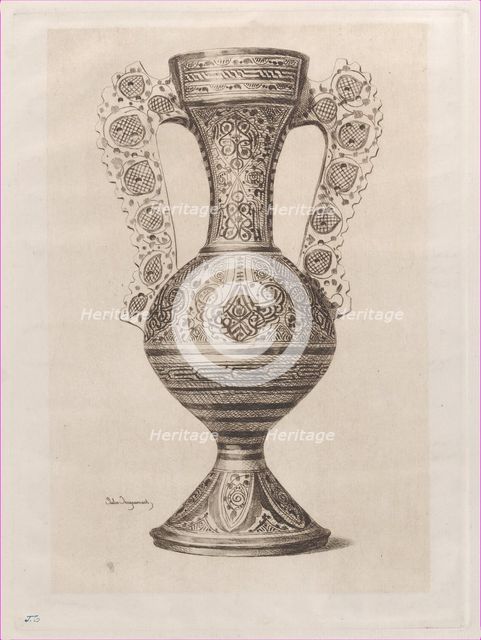 Spanish Vase, 1862. Creator: Jules-Ferdinand Jacquemart.