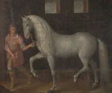 Spanish Warhorse, 1603. Creator: Jacques de Gheyn II