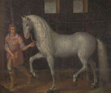 Spanish Warhorse, 1603. Creator: Jacques de Gheyn II