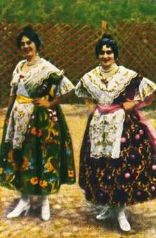 Spanish women in traditional costume, c1928. Creator: Unknown