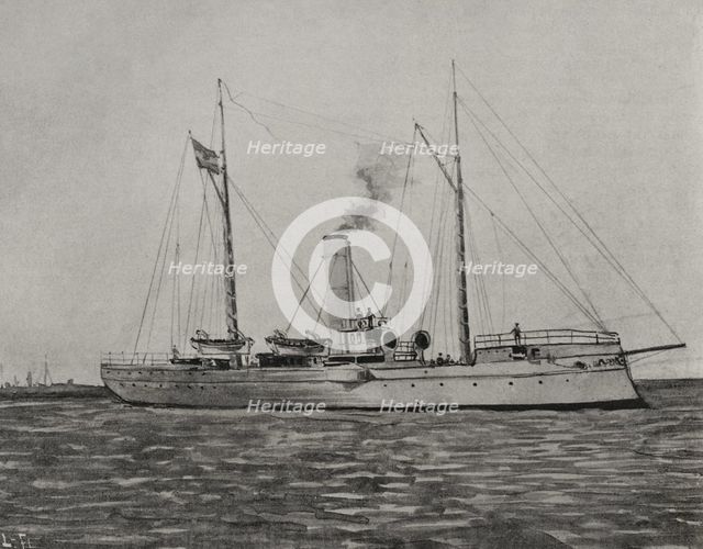 Spanish-American War (1898): Torpedo gunboat "Nueva España", Spanish navy, 1898. Creator: Unknown.