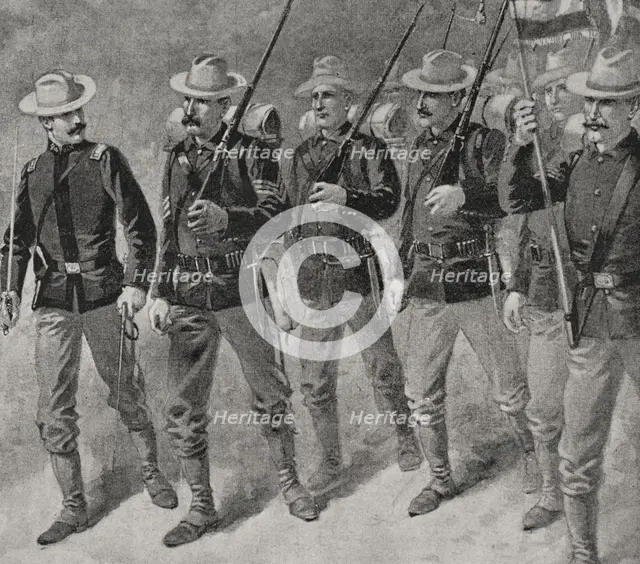Spanish-American War (1898): United States Army, 13th Infantry Regiment, 1898. Creator: Unknown.