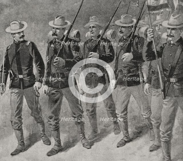 Spanish-American War (1898): United States Army, 13th Infantry Regiment, 1898. Creator: Unknown.