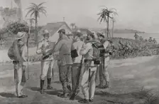 Spanish-American War (1898): arrest of two correspondents of the US newspaper "World", 1898. Creator: Enrique Laporta Valor