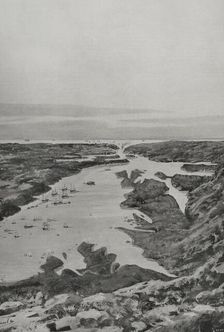 Spanish-American War (1898): entrance and bay of Santiago de Cuba, Cuba, 1898. Creator: Enrique Laporta Valor