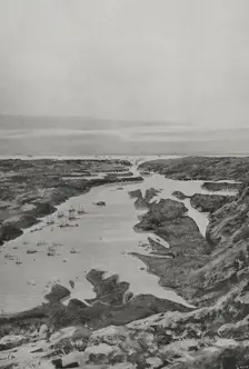 Spanish-American War (1898): entrance and bay of Santiago de Cuba, Cuba, 1898. Creator: Enrique Laporta Valor