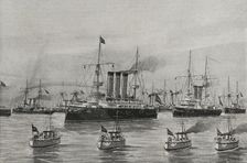 Spanish-American War (1898): Spanish navy torpedo hunters, 1898. Creator: Enrique Laporta Valor