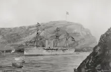 Spanish-American War (1898): Spanish cruiser "Reina Mercedes", 1898. Creator: Enrique Laporta Valor