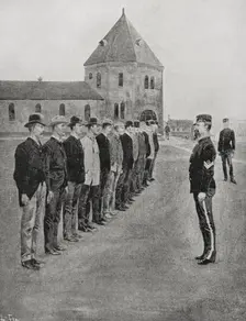 Spanish-American War: US war preparations following the sinking of the "Maine", 1898. Creator: Unknown