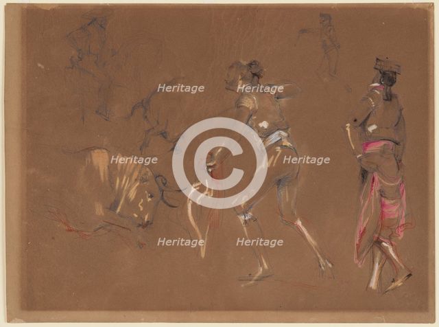 Spanish Bullfight, 19th century. Creator: John Frederick Lewis.