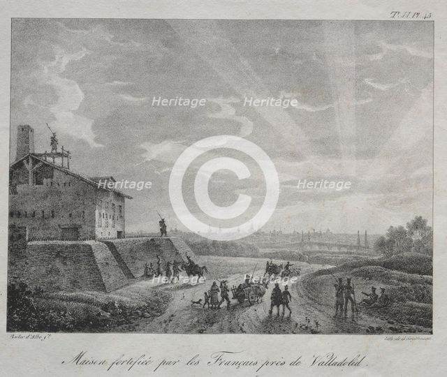 Spanish Campaign: A Building Fortified by the French near Valladolid. Creator: Baron Louis Albert Guillain Bacler d'Alber (French, 1761-1824).