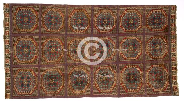 Spanish Carpet with a Turkish Pattern, c. 1450-1500. Creator: Unknown.