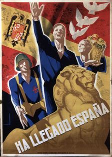 Spanish Civil War (1936 - 1939), Spain has arrived poster published by the National Service of…
