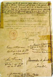 Spanish Civil War (1936 - 1939), the last part of war read by National Radio of Spain