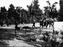 Spanish Civil War 1936-39. Siege of Madrid, Nationalist troops to the assault, one of the fights …