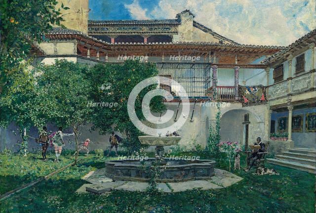Spanish Courtyard, 1871.