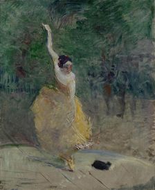 Spanish Dancer, 1883-1885. Creator: Toulouse-Lautrec, Henri, de (1864-1901)