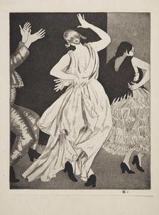 Spanish Dancer No. 1, pub. 1923. Creator: Laura Knight (1877 - 1970)
