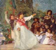 Spanish dancers 1895-1933. Creator: George Murray