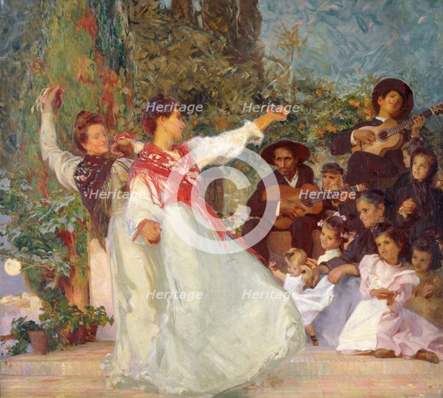 'Spanish dancers', 1895-1933. Creator: George Murray.