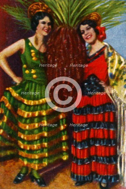 Spanish dancers, c1928. Creator: Unknown.